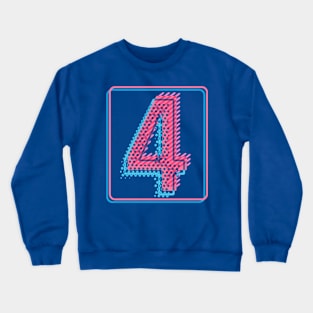 My lucky number Four 4 Crewneck Sweatshirt